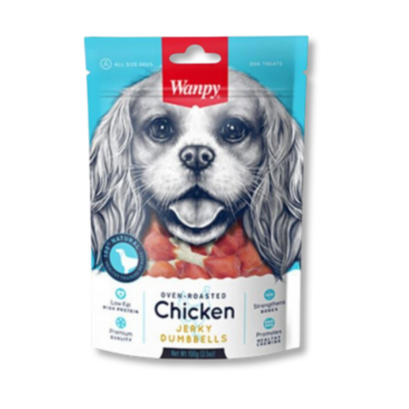 Snack Wanpy Chicken Jerky Dumbells