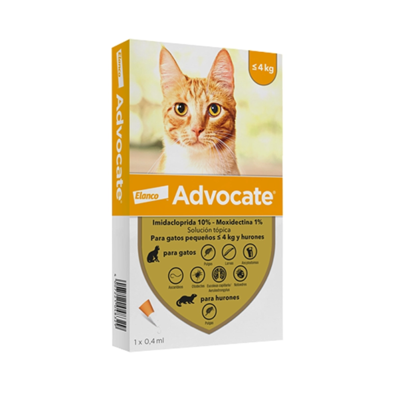 Advocate Antiparasitario para Gatos hasta 4 Kg