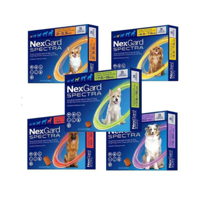 Nexgard Spectra Antiparasitario 3 comprimidos
