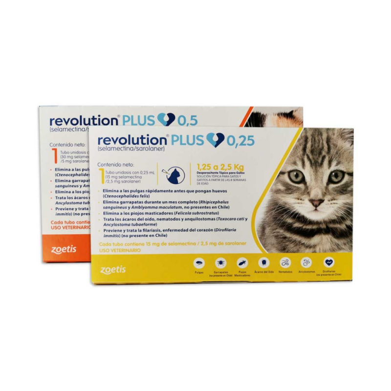 Revolution Plus Antiparasitario Interno y Externo para Gatos