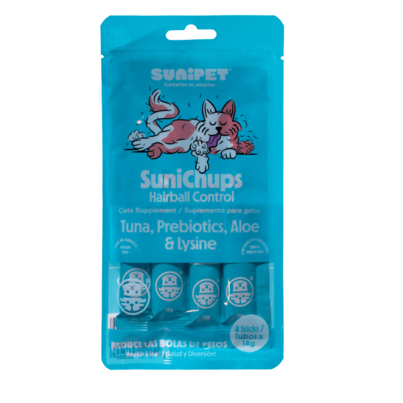 SuniChups Hairball Control para Gatos