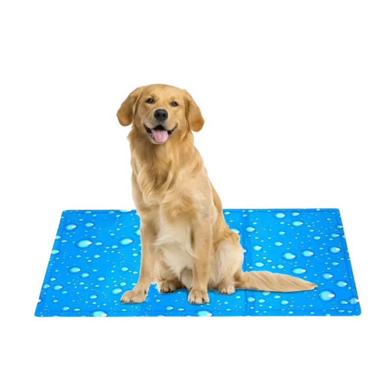 Manta Refrescante Patitas Azul XL